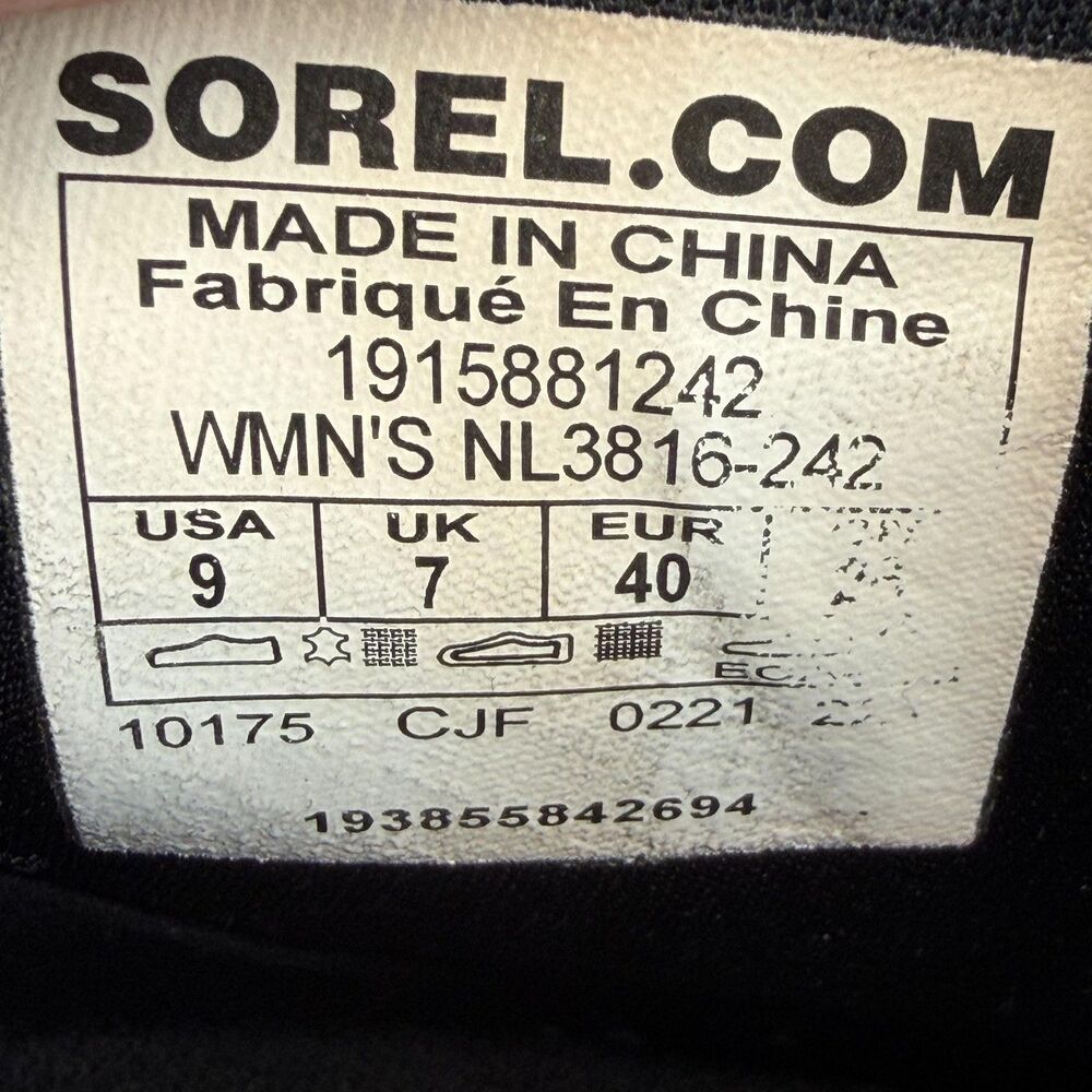 Sorel Boots Womens Size 9 Brown Joan Of Arctic Wedge Chelsea Leather NL3816-242 - Picture 9 of 10